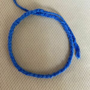 ミサンガ アンクレット ブレスレット 刺繍糸 アクセサリー ハンドメイド 青 ブルー