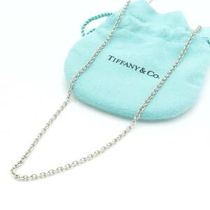 極希少 美品 Tiffany&Co. ティファニー ロング ラージ シルバー ネックレス チェーン 76㎝ SV925 AA254