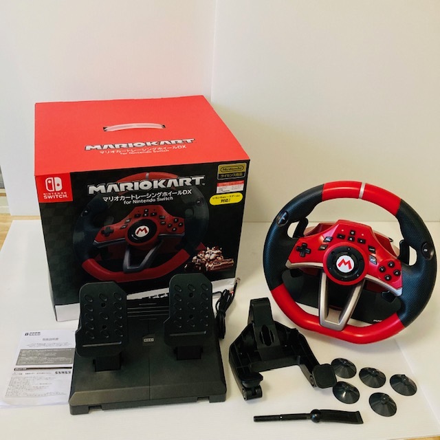 クリアランス 単品可❗️マリオカート レーシングホイールDX HORI 株式会社 2点セット マリオカート レーシングホイールDX 2点セット