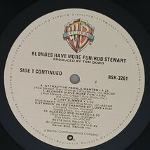 良盤屋◆LP◆US 輸入盤 ロッド・スチュワート　 Rod Stewart/Blondes Have More Fun /1978　◆Rock & Roll◆P-4293_画像9