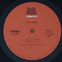 良盤屋◆LP◆Jazz;ロン・カーター/ザ・マン・ウィズ・ザ・ベース　 Ron Carter/The Man With The Bass/1985 ◆Fusion◆J-3118_画像9