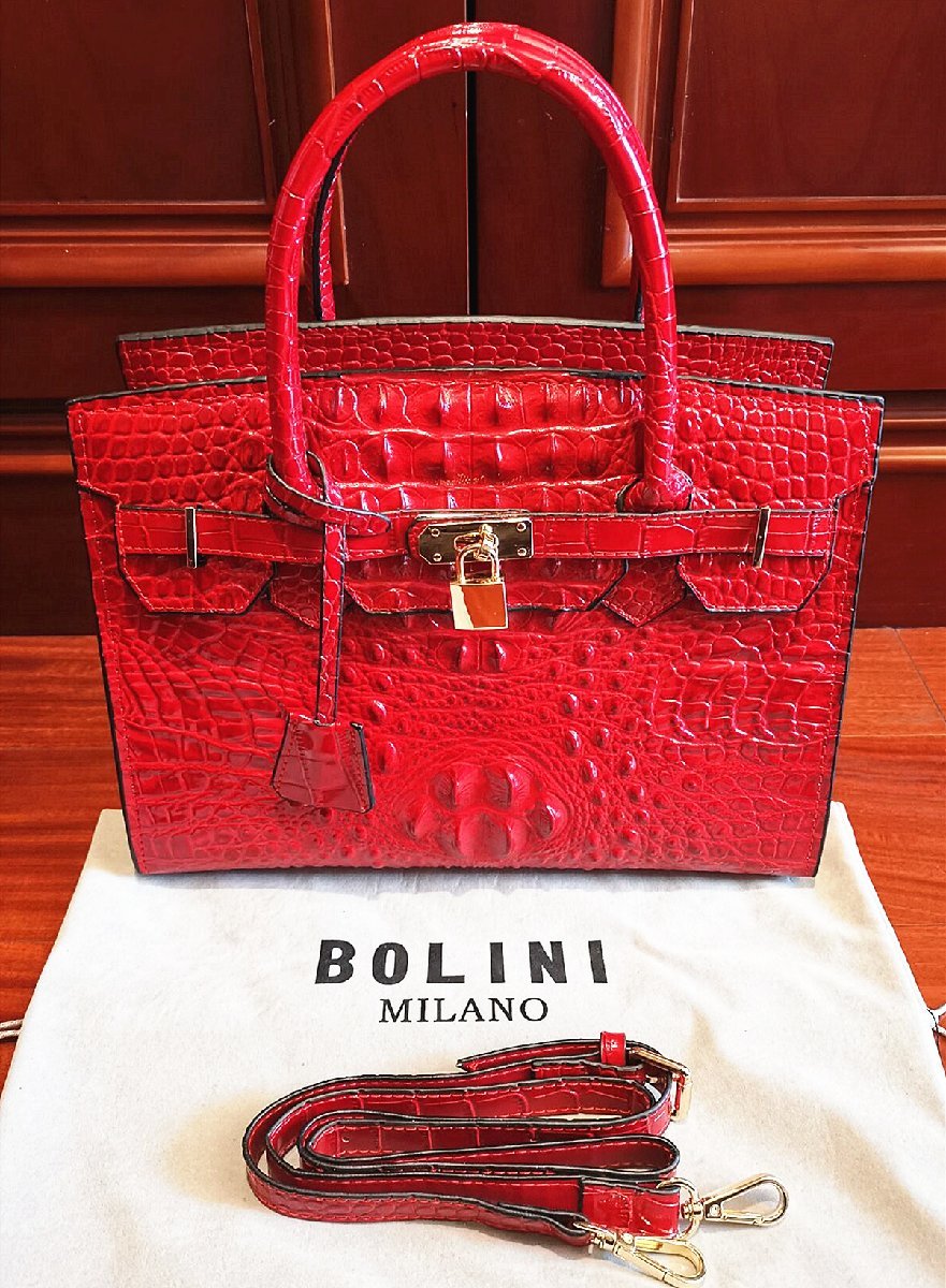 最高峰逸品25万 イタリア・ミラノ発*BOLINI/ボリニ 最上級牛革