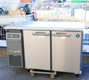即決 2021年製 ホシザキ テーブル形冷蔵庫 RT-120SNG-1 2ドア 100V 幅1200mm 奥行600mm インバーター ② 台下 冷蔵コールドテーブル