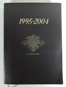 ☆10A■１０年日記　1995-2004　石原出版社■使用品/日記帳/１０年分殆ど記入されています。