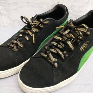 XLARGE ×PUMA エクストララージ プーマ メンズ スニーカー SUEDE CLASSIC BLACK/GREEN 399307-01 28cm