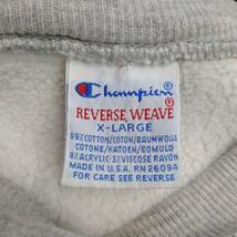 champion REVERSE WEAVE チャンピオンリバースウィーブ メンズ スウェット グレー XL 裏起毛 カレッジプリント 店舗受取可_画像3