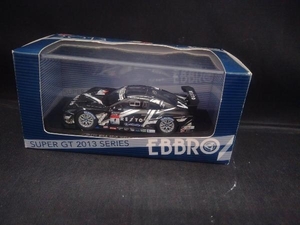 箱、ケース傷みあり EBBRO 1/43 SUPER GT500 Okayama REITO MOLA GT-R 2013 No.1 BLACK