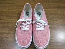 VANS バンズ オーセンティック キャンバス スニーカー V44CL CMBR2 25.5cm レッド_画像7