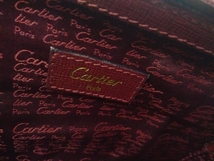 Cartier カルティエ L49 2WAYミニボストンバッグ レディース レザー ワインレッド ショルダーストラップ付き 店舗受取可_画像8