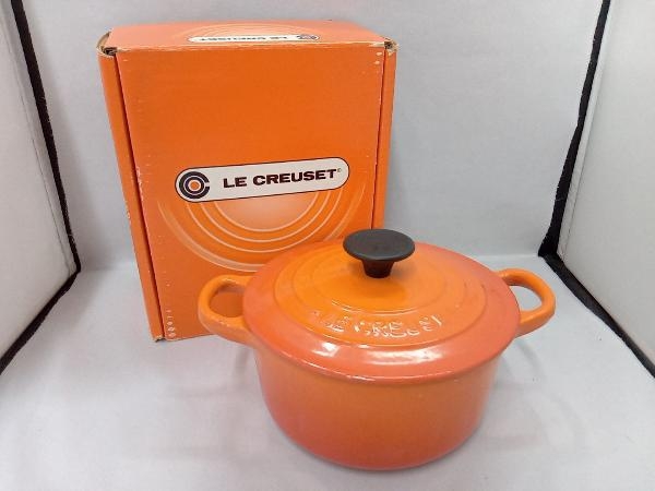 限定特価】【限定特価】used ☆ルクルーゼ 20cm ゴールドつまみ 食器