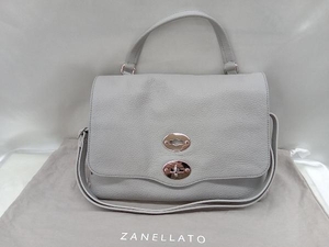 【ZANELLATO】 2way ショルダーバッグ バッグ グレー レディース 中古