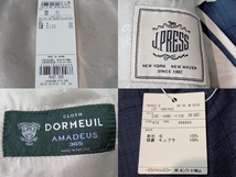 J.PRESS ジェイプレス DORMEUIL スーツ セットアップ SROVIM0370 ライトネイビー系 チェック柄 36(A5) 参考価格￥18,7000 店舗受取可_画像6