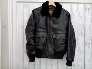 ジャケット BUZZ RICKSON’S/HINOYA別注 BR80463/×ウィリアムギブスン/G-1/水牛革/BLK その他レザージャケット