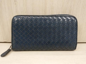 BOTTEGA VENETA／イントレチャート ラウンドファスナー長財布 財布 店舗受取可