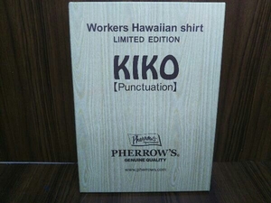  short sleeves shirt summer PHERROW*S Fellows aloha shirt 14s-KIKO American Casual Hawaiian shirt L gray 