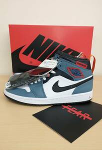 [黒タグ付・未使用] NIKE FACETASM AIR JORDAN 1 MID FRLS APLA AJ1 ファッセタズム コラボ スニーカー 25.5cm CU2802-100 店舗受取可