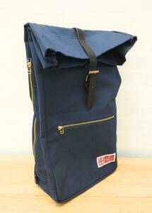 *[ Kurashiki брезент ]ZETT100 anniversary commemoration × Kurashiki брезент roll верх темно-синий рюкзак 