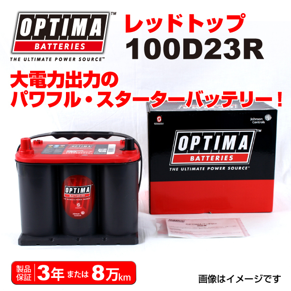 100D23R トヨタ レジアスエースワゴン OPTIMA 44A バッテリー レッドトップ RT100D23R