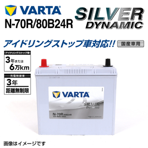 N-70R/80B24R スズキ ジムニー 年式(1998.1-2018.07)搭載(55B24R) VARTA SILVER dynamic SLN-70R 送料無料