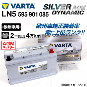 595-901-085 (LN5AGM) アウディ A4B9 VARTA ハイスペック バッテリー SILVER Dynamic AGM 95A
