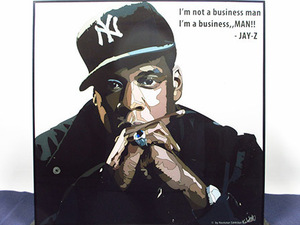 Art hand Auction 【新品 No 244】ポップアートパネル Jay-Z hiphop, 美術品, 絵画, 人物画