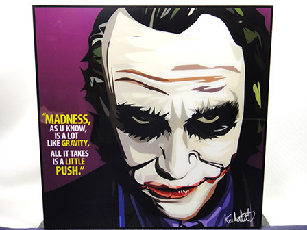 [Neu Nr. 71] Pop Art Panel Joker JOKER, Kunstwerk, Malerei, Porträt
