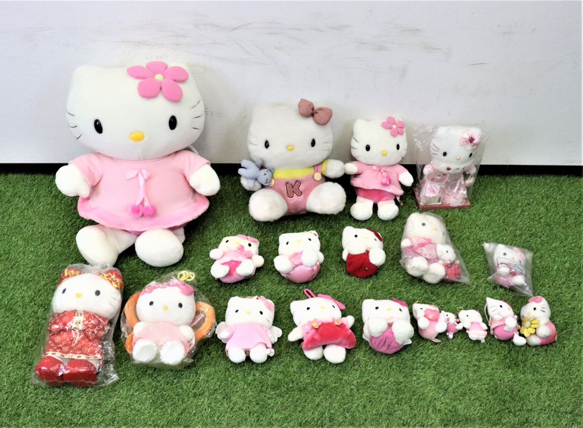 キティちゃん ぬいぐるみの値段と価格推移は?|1,331件の売買情報を ...
