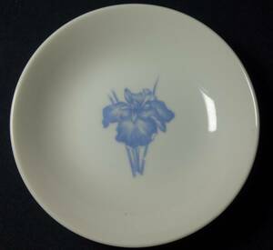  Showa era period Kyushu district te part seal hand p.m.. Nice * coffee & tea time (Nice Coffee & Tea Time) cake plate heaven . white porcelain ceramics and porcelain research 