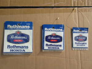 ロスマンズ　ステッカー　当時物　Rothmans HONDA　シール　大　左側の一番大きい1枚
