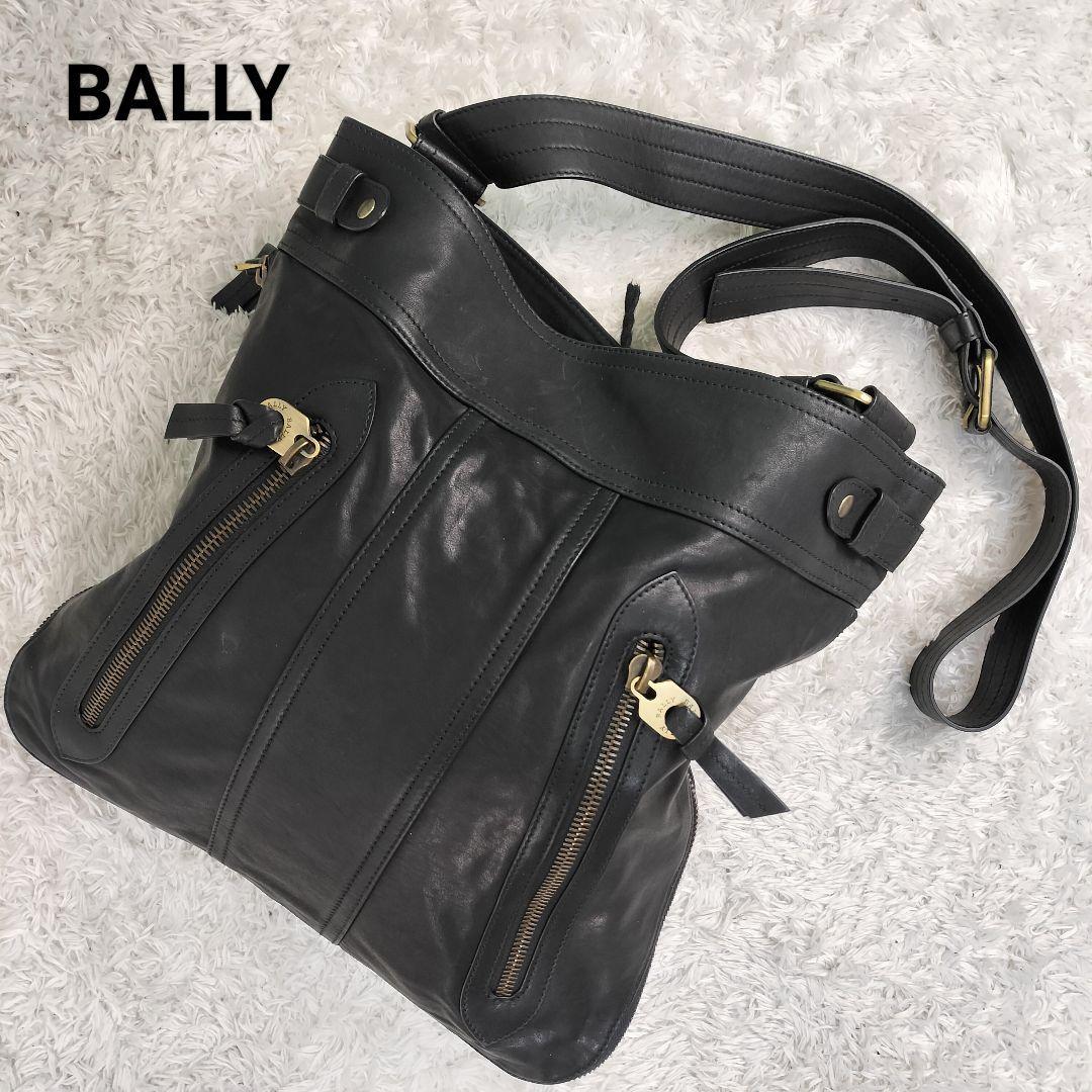 BALLY バリー 自立型 ショルダーバッグ 本革 レザー 金具 ハンドバッグ