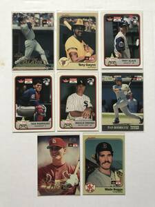 Fleer Platinum 20th Anniversary（TONY GWYNN, IVAN RODRIGUEZ, WADE BOGGS, 他）ルーキーリプリントカード　8枚セット