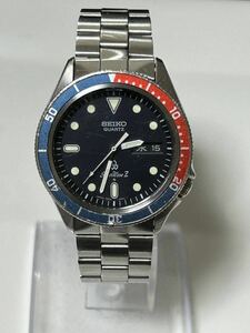 【美品/激レア/稼働品】SEIKO silver wave Zビンテージ シルバーウェーブZ ペプシ ダイバー 腕時計 7546-606A（PHK061）1978年製 青/赤