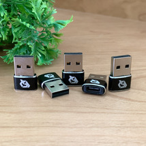 USB Type C ケーブル → USB端子 （Type-A） に変換する アダプター ｘ5 【ブラック】_画像2