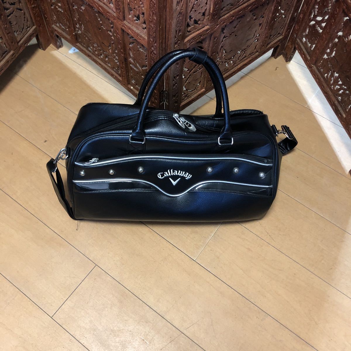正規本物!パーリーゲイツ☆ショルダーベルト付き☆迷彩×PGスマイル星柄 ...