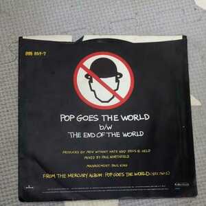 Pop Goes The World (ポップ・ゴーズ・ザ・ワールド)レコード☆ザマーキュリー☆ザエンドオブザワールド☆the end of the world☆