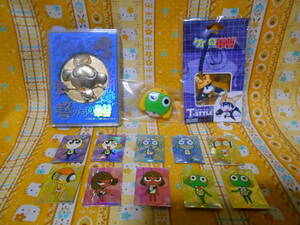 ! Keroro Gunso new goods & beautiful goods theater version super Keroro Gunso in the case medal &ta mama style strap & Mini seal 10 sheets 
