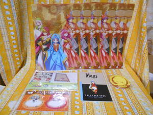 ! Magi beautiful goods goods set clear file 7 sheets & memory set & pop up memory sticky note & postcard book & Raver Coaster have baba