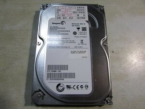 【YHD0359】★（正常）Seagate ST3500413AS 3.5inch/内蔵HDD/S-ATA/500GB/電源投入回数:947回/累積時間:1288時間 使用時間少なめ★中古