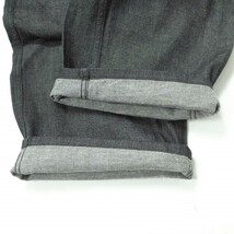 TUKI ツキ 日本製 OVER PANTS デニムオーバーパンツ 0070 2 ブラック ワイド イージー ミリタリー ボトムス g8946_画像7