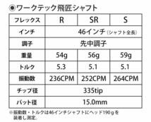 【正規新品】TSR3 ステルス パラダイム へ 三菱ケミカル ヴァンキッシュ vanquish 飛距離日本一の遺伝子 三菱ワークテック飛匠 スリーブ付_画像9