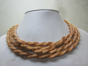  cheap . actually is chi-p. goods . not * handsome adult taste USA direct! adult charm USA Vintage Gold meshu long! necklace 