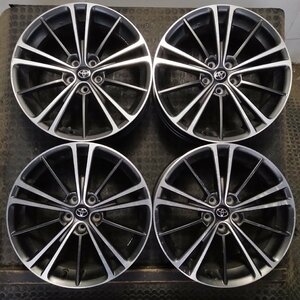 管理番号：W12-37【4本価格】【17x7J 5x100 ET+48 ハブ56】TOYOTAトヨタ純正・86等・直接引取可能・下取り可能　