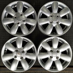 管理番号：W12-82【4本価格】【14x4.5J 4x100 ET+45 ハブ54】スズキ純正・ラパン等・直接引取可能・下取り可能