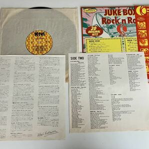 JUKEBOX Rock'n Roll 帯付LP K-tel RECORDS JT303 77年輸入国内仕様 Little Richard,Del Shannon,Crystals,Chubby Checker,20曲歌詞解説付の画像4