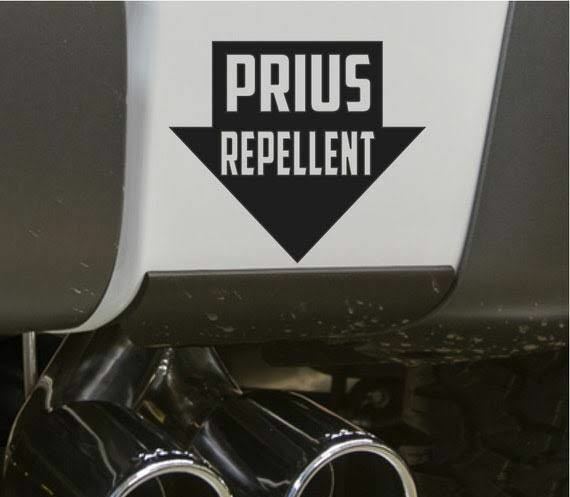 北米仕様Prius Repellentステッカー ブラック アンチエコカー 大排気量車 V8 アメ車