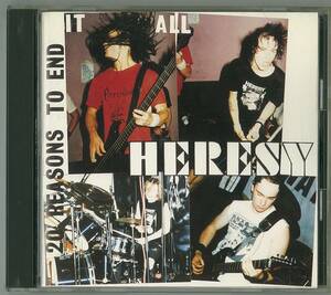 heresy　ヘレシー ／ バンドを解散させる20の方法　国内ＣＤ　　検～ discharge chaos u.k g.b.h crass e.n.t doom