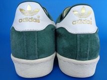 12232■15年製 adidas SUPERSTAR 80s DLX SUEDE アディダス スーパースター 緑 グリーン デラックス 金ベロ スエード 28 B35987_画像5