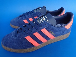 12263■新品 デッド 22年製 adidas MUNCHEN アディダス ミュンヘン ガムソール 地名 シリーズ 紺 ネイビー 27 GY7400