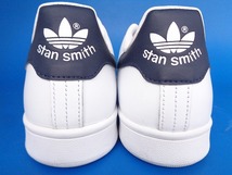 12332■美品 17年製 adidas originals stansmith アディダス オリジナルス スタンスミス 白 紺 顔つき 25.5 M20325_画像5