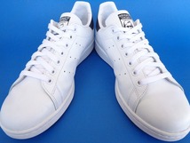 12332■美品 17年製 adidas originals stansmith アディダス オリジナルス スタンスミス 白 紺 顔つき 25.5 M20325_画像4